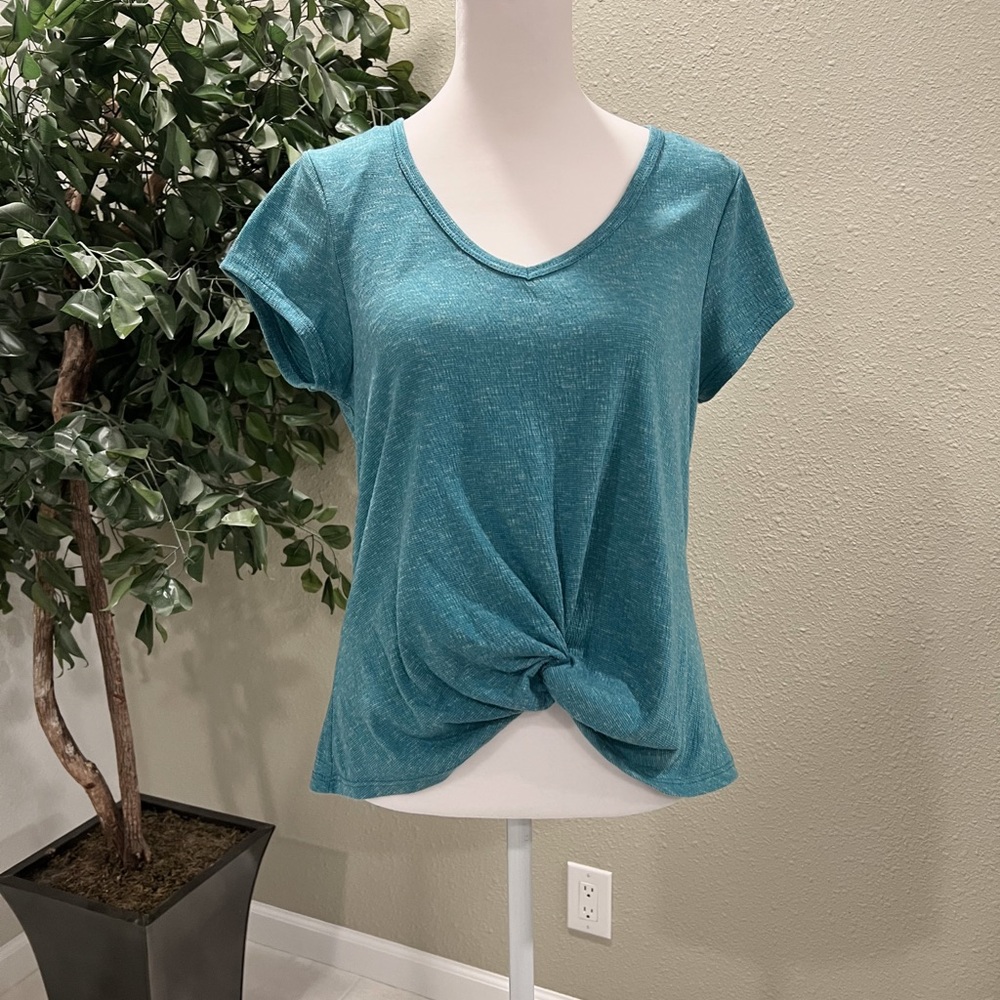 Front Tie Back Lace Blouse